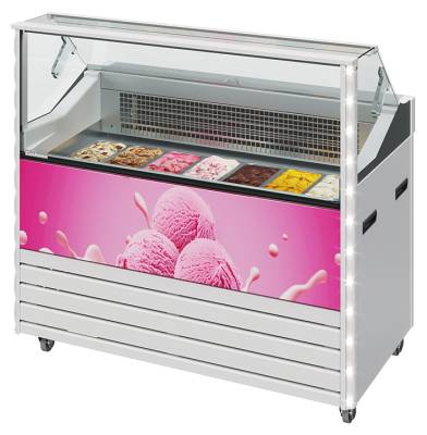 Витрина для мороженого Carboma Bliss IC72 SL 1,3-1 брендированная